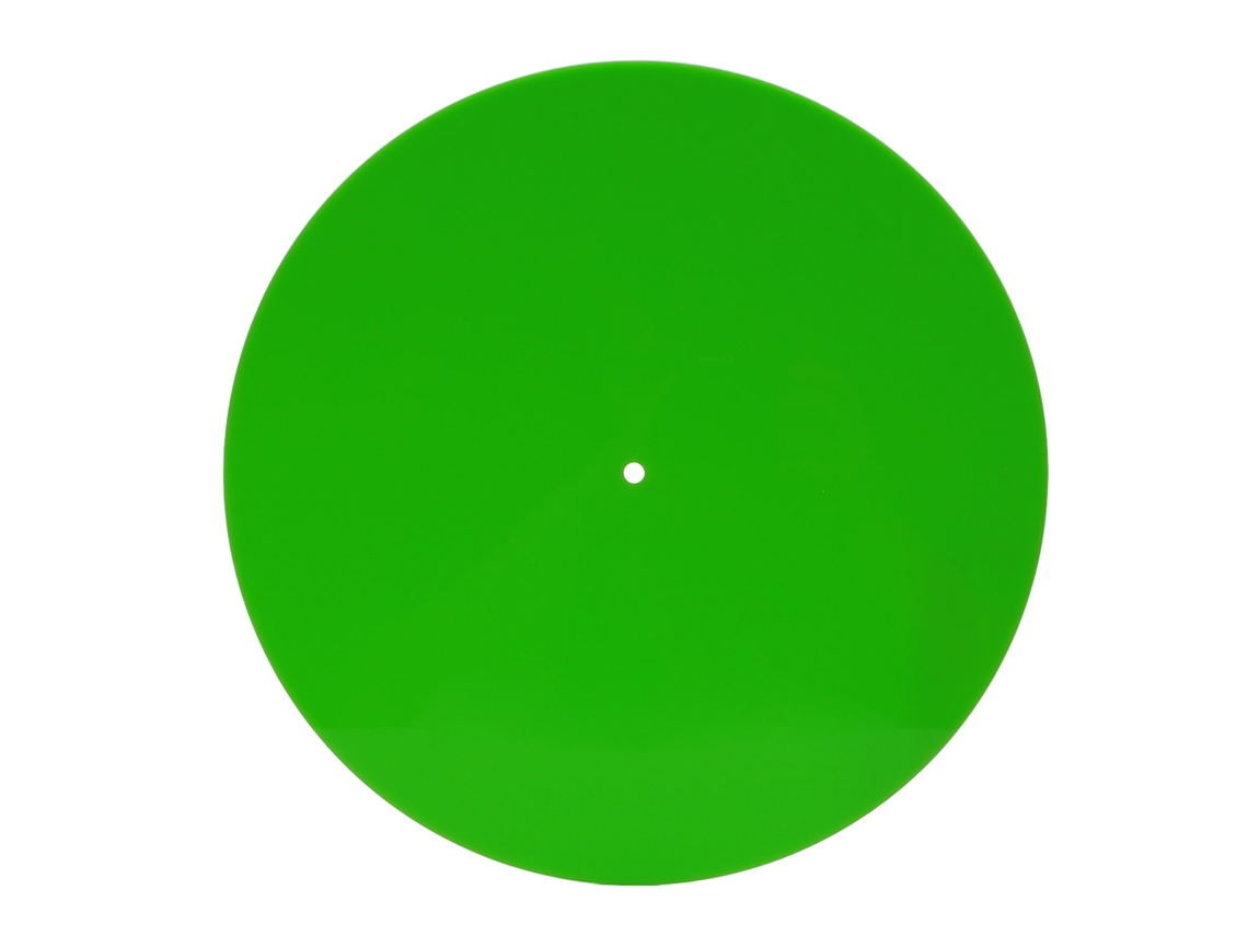 Tapete De Acrílico Para Tocadiscos Reduce Ruido, Mejora La Calidad Del Sonido, Tapete Antideslizante Para Discos Lp, 12 Pulg., Verde