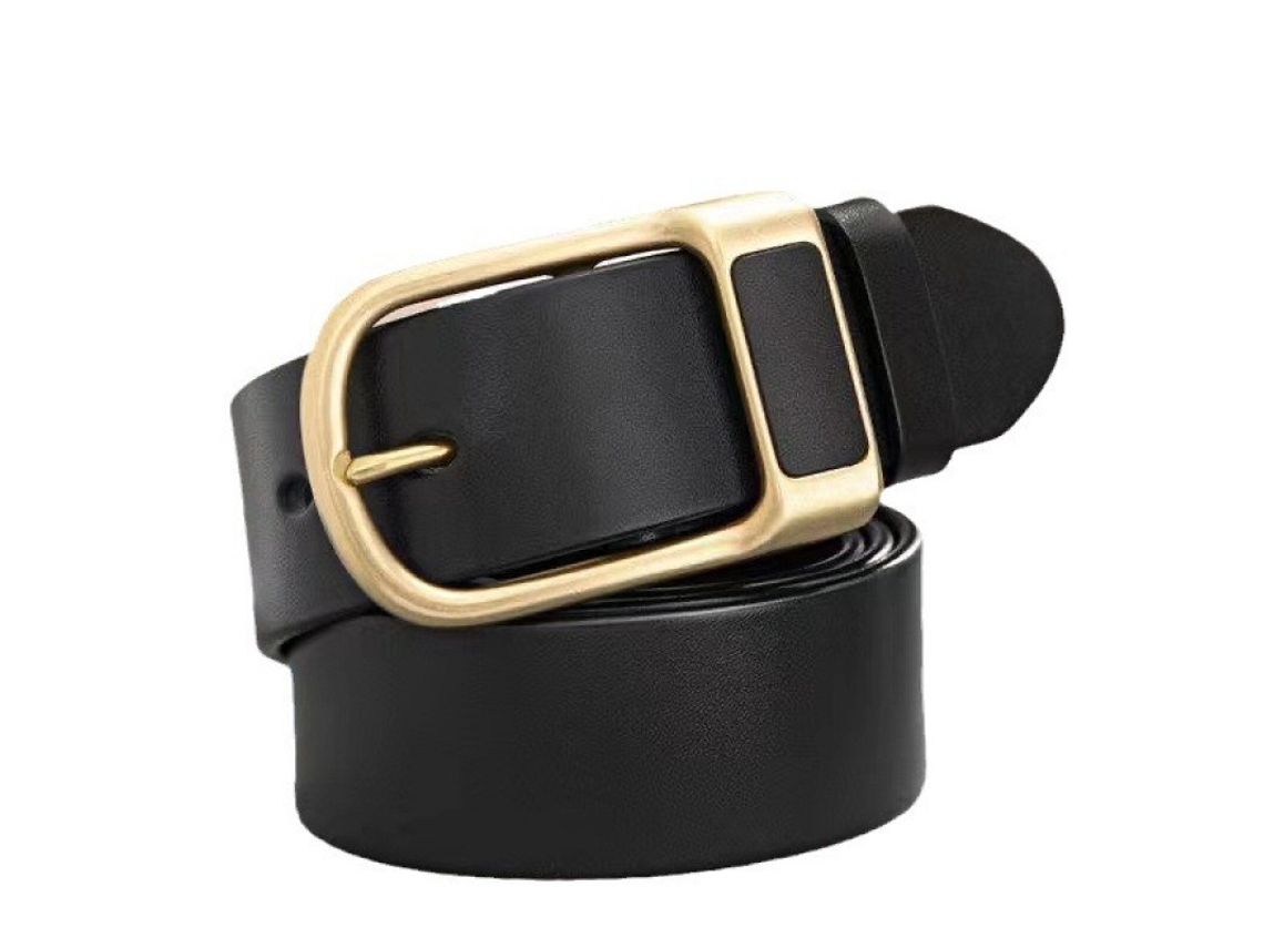 Cinturón de TPU para hombre con hebilla de aguja Yuysan, ancho 3,8 cm, largo 110 cm, color negro B06
