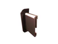 Deflector RENOPLAST de pared para perfil de alero K35 Marrón Derecha Izquierda Acabado de terrazas Sistemas de drenaje de agua Perfil angular