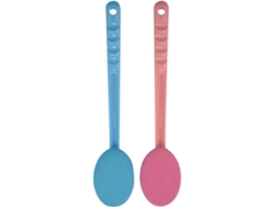 Juego De 2 Aplicadores De Loción Para Espalda Y Masaje. Mango Extralargo. Ideal Para El Cuidado Corporal.