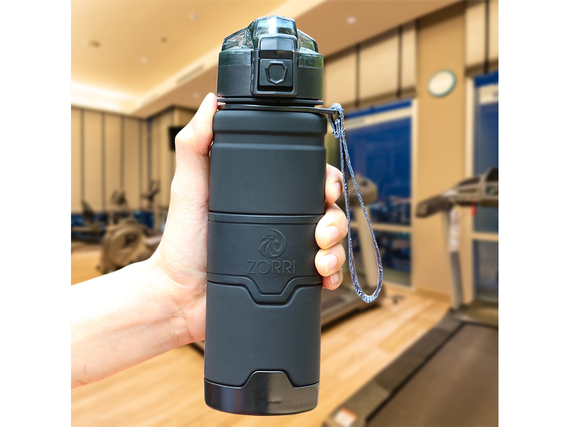 (negro) Botella De Agua Deportiva Portátil Ecológica De 1000 Ml Sin Bpa, Resistente A La Corrosión