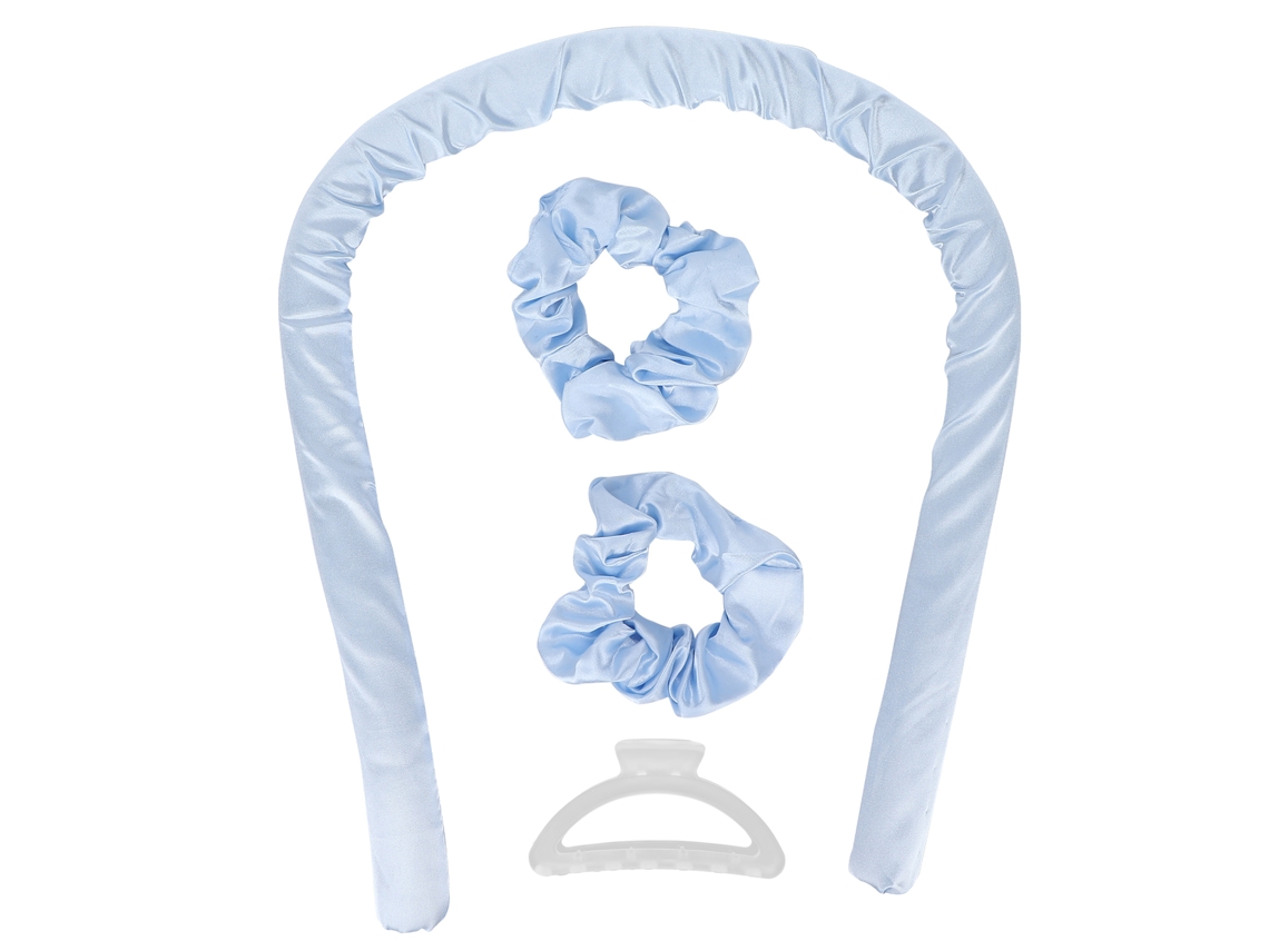 Rodillo De Pelo Sin Calor Headband Para Rizos Diy Al Dormir Espuma De Peinado Azul