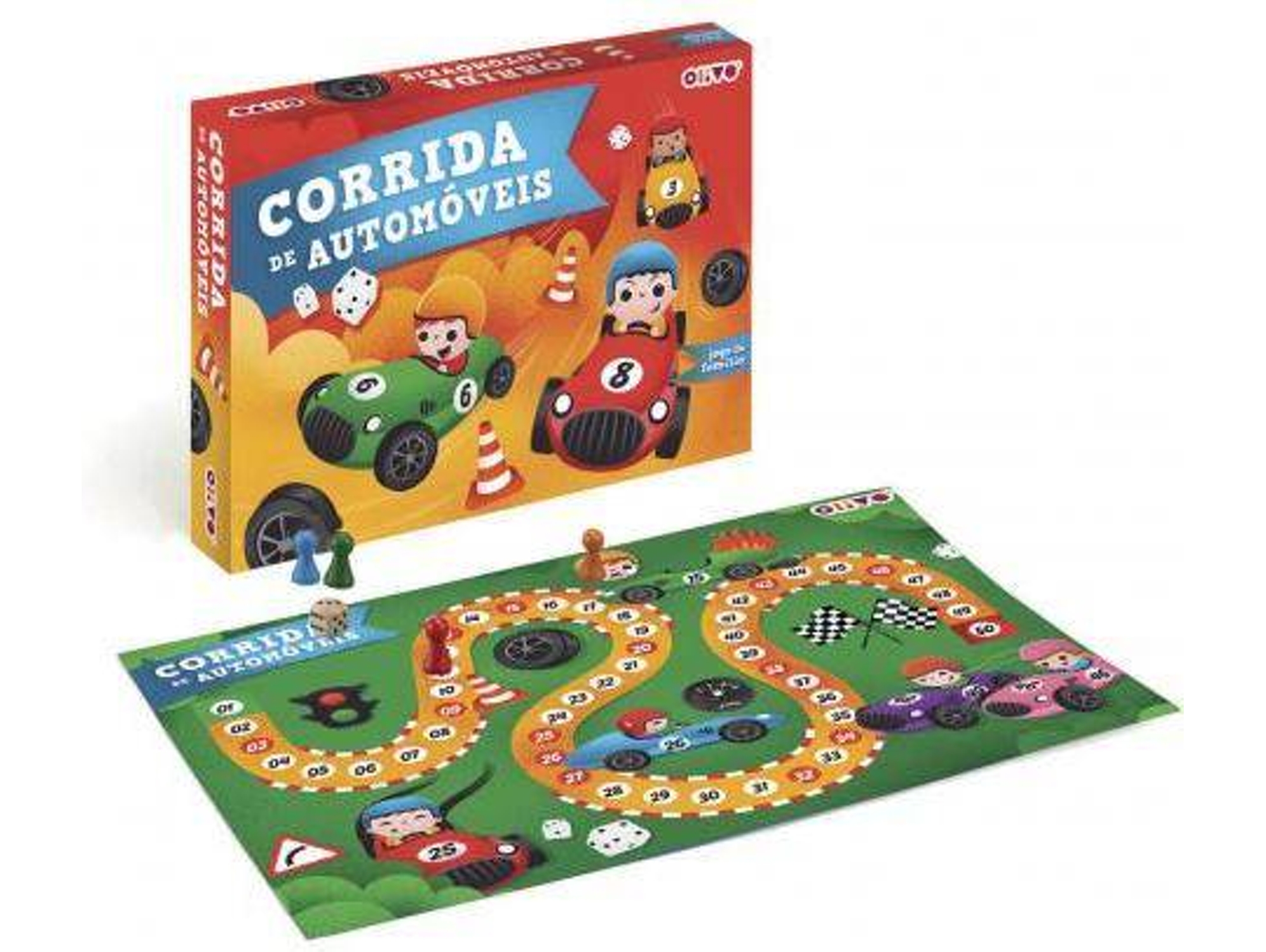 Juego de Mesa OLIVO Corrida de Automóviles (Edad Mínima: 5)