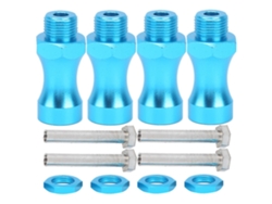 12 piezas 1/10 1/8 RC Car Aleación de aluminio 12 17 mm Adaptador de cubo de rueda Vayotoy