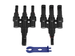 Kit De Conectores Fotovoltaicos De 2 Piezas, 1m/3f, 1f/3m, 50a, Dc1500v, Ip67, Compatible Con Paneles Solares.