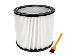 Filtro de cartucho Techecook 90304, reutilizable y lavable, compatible con aspiradoras en seco y húmedo de 5 galones o más.