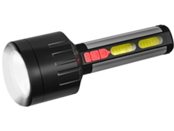 Linterna Táctica Led Con Luz Púrpura Recargable 1200 Lúmenes Foco De Mano Resistente Al Agua Linterna Brillante Y Potente (negro)