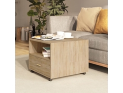 Mesa de Centro de Apoyo 55X55X40 Madera Procesada Roble Sonoma