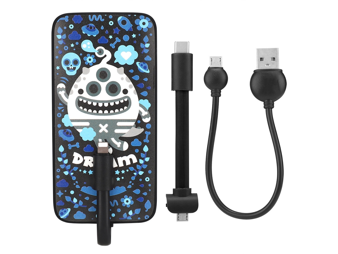 Mchoco-8000x Cargador Portátil Compacto De 8000mah Banco De Energía Cargador De Teléfono Deadpool