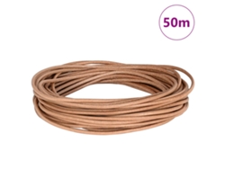 Cordón De Cuero Marrón Ø2,5 Mm X 50 M Cuero