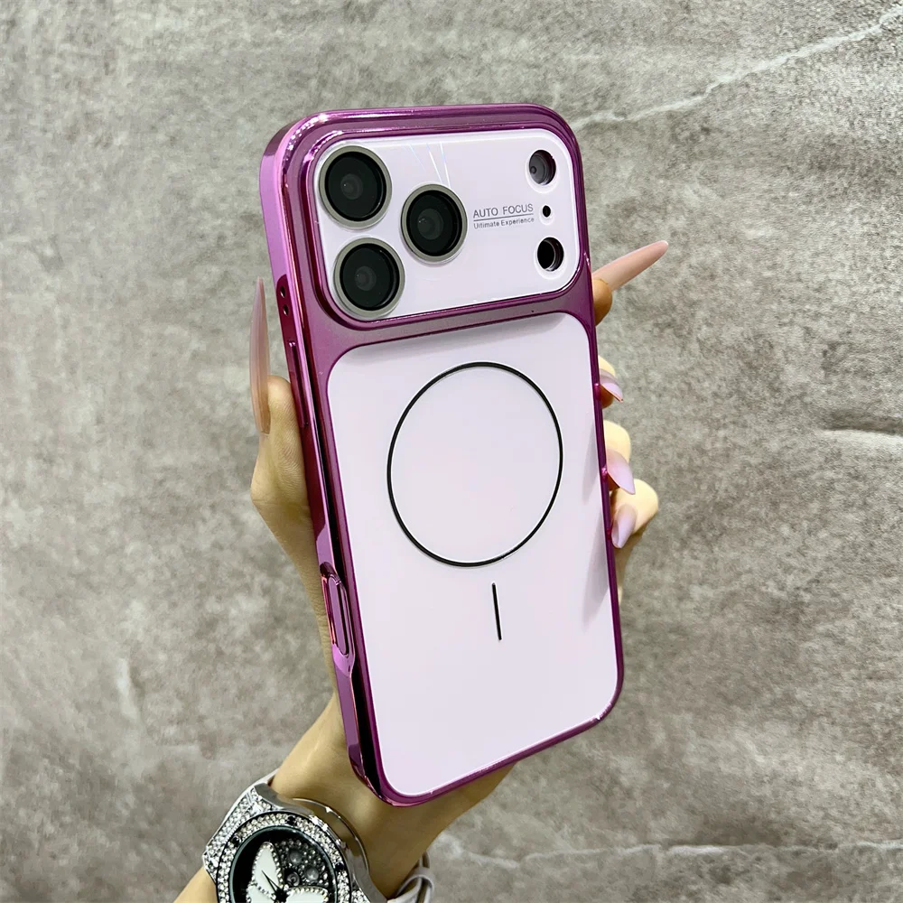 (iphone 13 Pro Max, Morado) Funda Protectora Magnética Magsafe Para La Cámara Del Iphone, A Prueba De Golpes Y Caídas.