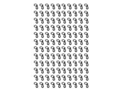 120 Clips De Luces Navideñas Reutilizables Impermeables Para Exterior Plastico Negro