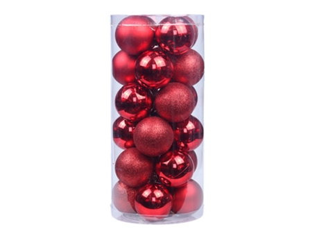 24 adornos de bolas de Navidad inastillables de 4 cm para decoración de fiesta de cumpleaños de boda de árbol de Navidad