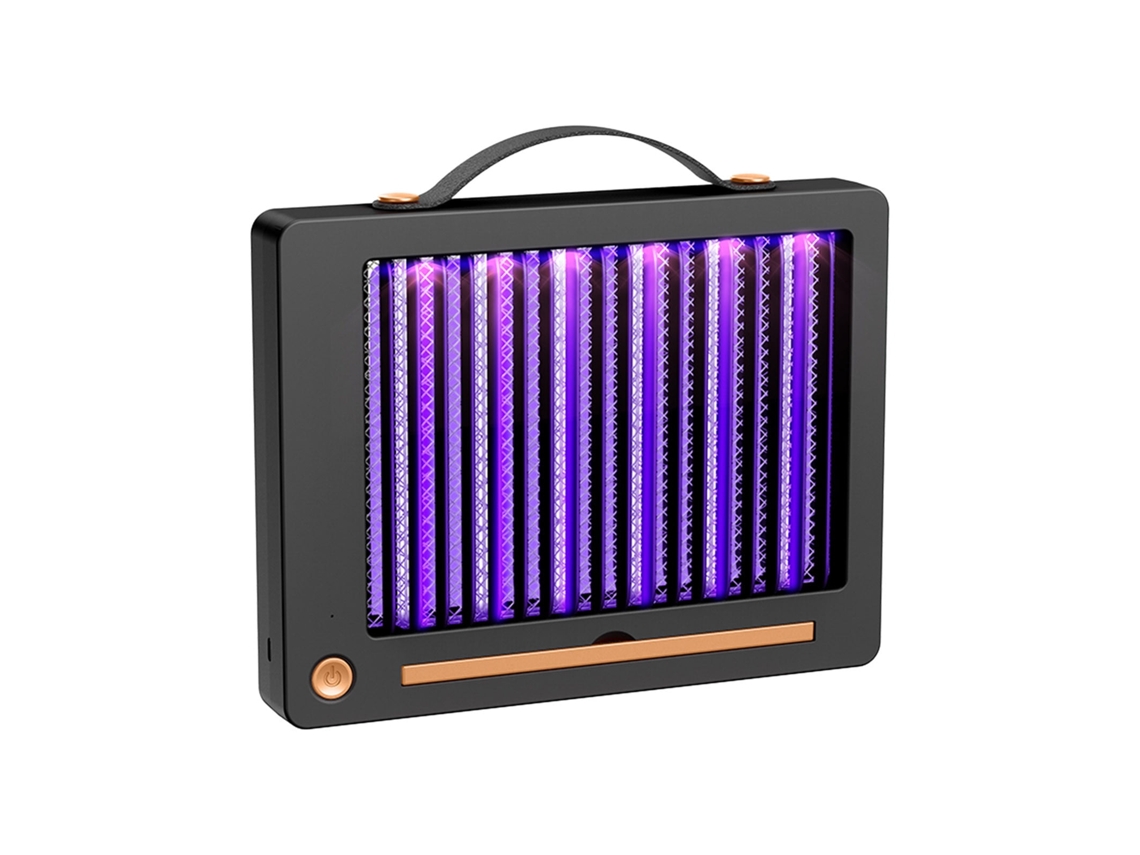 Repelente Eifson de 2000 mAh, potente matamoscas, ligero, para polillas y moscas de la fruta (negro)