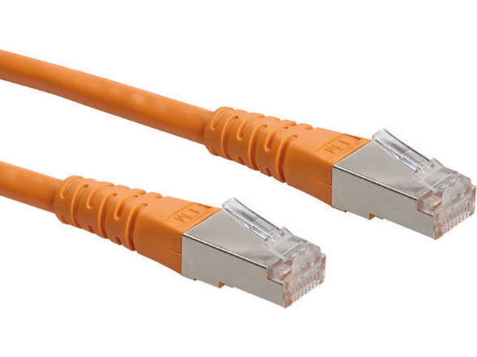 Cable de Red ROLINE (RJ45 - 30 cm - Naranja)