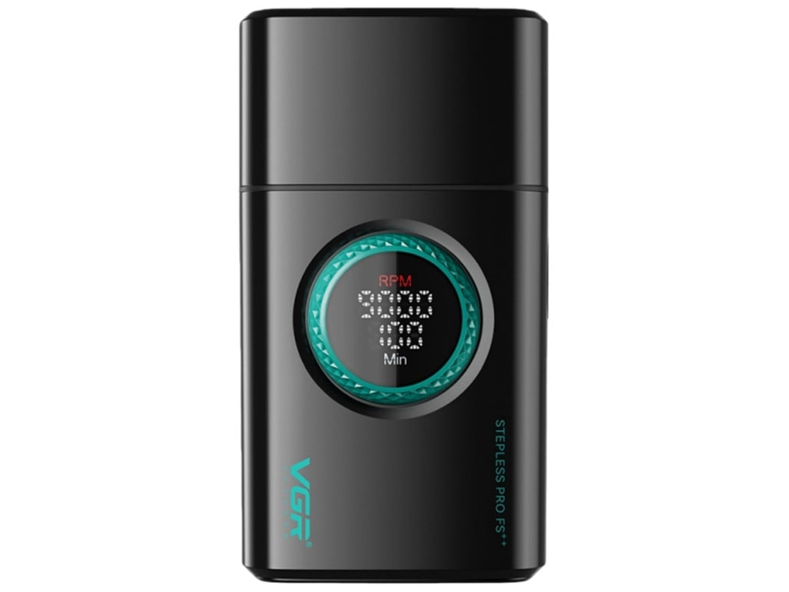 Afeitadora Pro Hombre Vgr 21 Velocidades Visor Rpm Titanio 1400mah - V377 - Negro