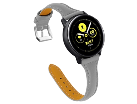 Correa de piel auténtica 20mm para Samsung Galaxy Watch Active/Active 2/Gear S3 Classic/S3 Frontier/Huami Amazfit Youth Edition/Sport Edition - can...