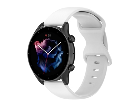 Correa de reloj inteligente para Xiaomi Watch S1 Correa de reloj de silicona de color sólido de 22 mm (blanco)