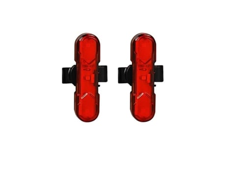 2 uds luz trasera de bicicleta luz trasera de bicicleta USB recargable luz trasera de bicicleta impermeable-rojo ENZONS