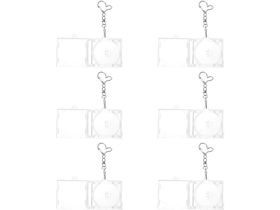 Piezas De Llaveros, Accesorios Innovadores, Mini Cd Portátiles, Plástico Transparente Y Aleación Para