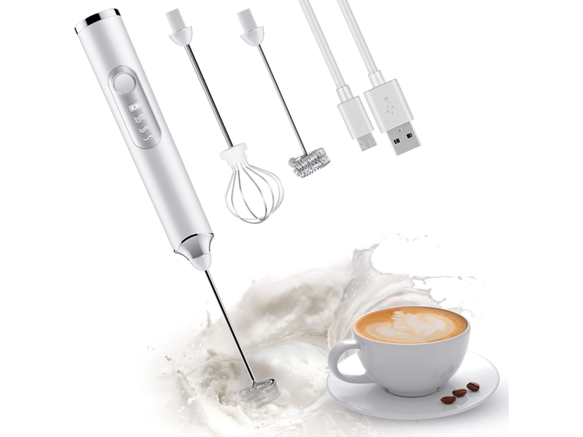 Espolvoreador De Leche Portátil, Espolvoreador De Café Recargable De Acero Inoxidable - Blanco