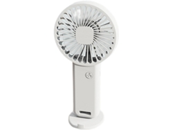 Ventilador portátil pequeño de Digitallab, recargable por USB (blanco)