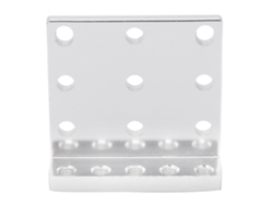 Soporte de montaje fijo en forma de L 321100010001 Aluminio Rosca M4x0.7mm 40x40x12mm