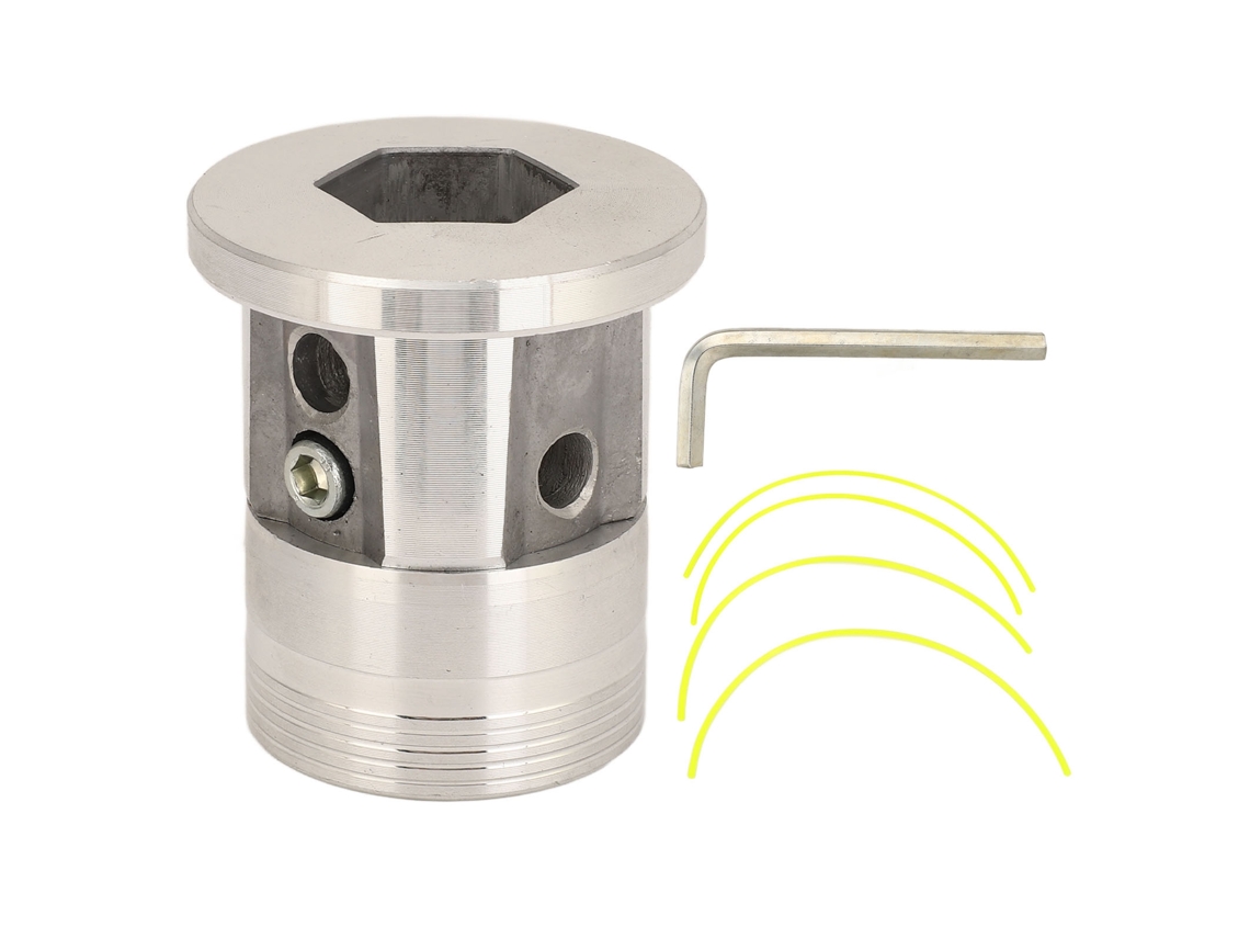 Cabezal Cilíndrico Universal De Aluminio Para Desbrozadora, Cortacésped, Jardín Y Agricultura.