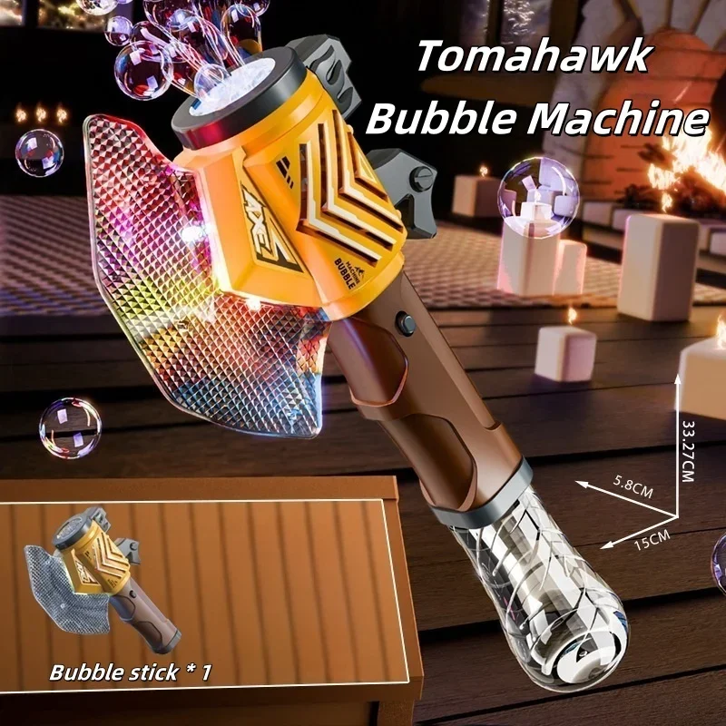 Máquina De Burbujas De Mano Totalmente Automática Marca Axe (marrón)