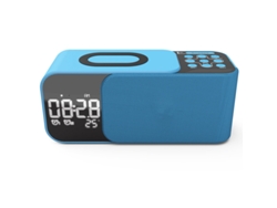 Altavoz Bluetooth MDUG con carga inalámbrica, compatible con entrada AUX y tarjeta TF (azul)
