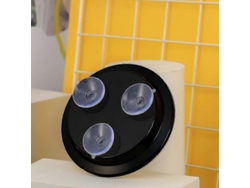 Rebe-espejo De Maquillaje 20x De Aumento Con 3 Ventosas Herramientas De Cosmética Material Vidrio 1 Pieza Negro