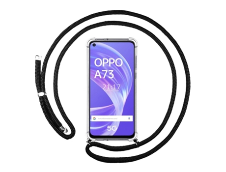 Carcasa Oppo A73 5G TUMUNDOSMARTPHONE Colgante Negro