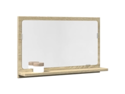Mueble de baño con espejo en madera de roble Sonoma WSD13187 Lovely Home