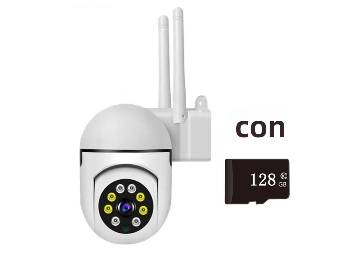 Cámara IP Mdug Ycc365 Plus con Wi-Fi, color blanco, 1080p, 128 GB de memoria