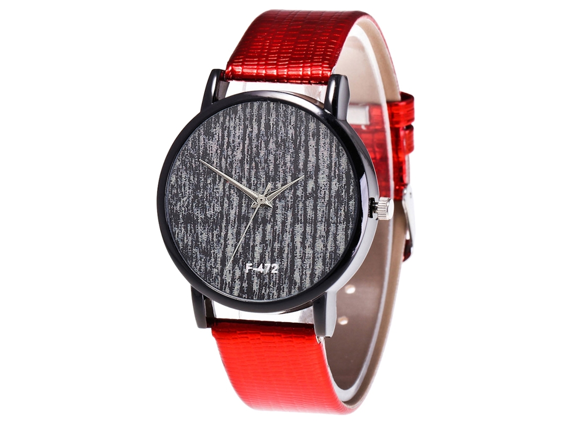 Reloj De Pulsera De Cuarzo Con Correa De Piel Sintética, Esfera Redonda De Moda, Para Parejas.
