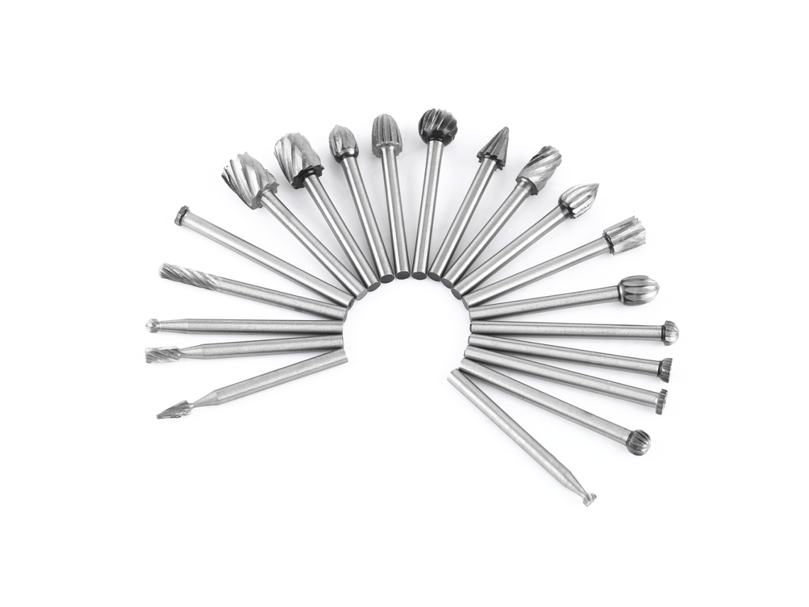 Juego De 20 Brocas Rotativas De Acero De Alta Velocidad Para Tallado De Madera, 1/8 De Pulgada