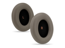 Almohadillas de espuma suave con textura de piel de oveja para auriculares Sennheiser Momentum 4.0 - Gris