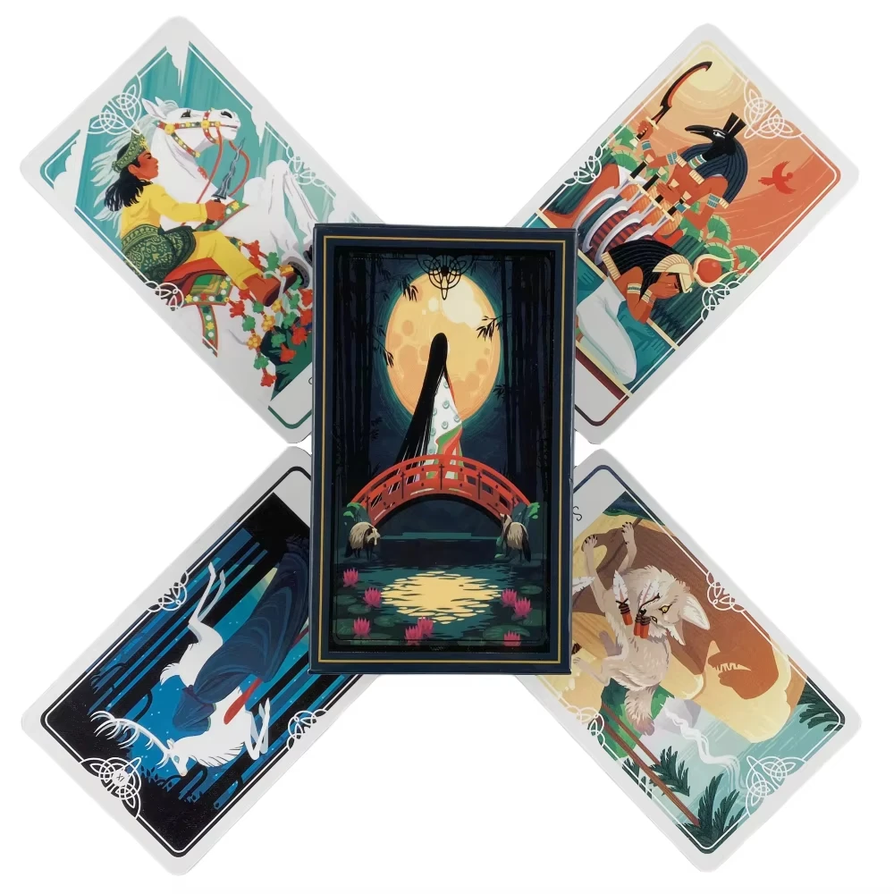 El Tarot Sagrado te trae una versión en inglés de las barajas de cartas de adivinación tradicionales, un juego de cartas del Oráculo Divino. MDUG
