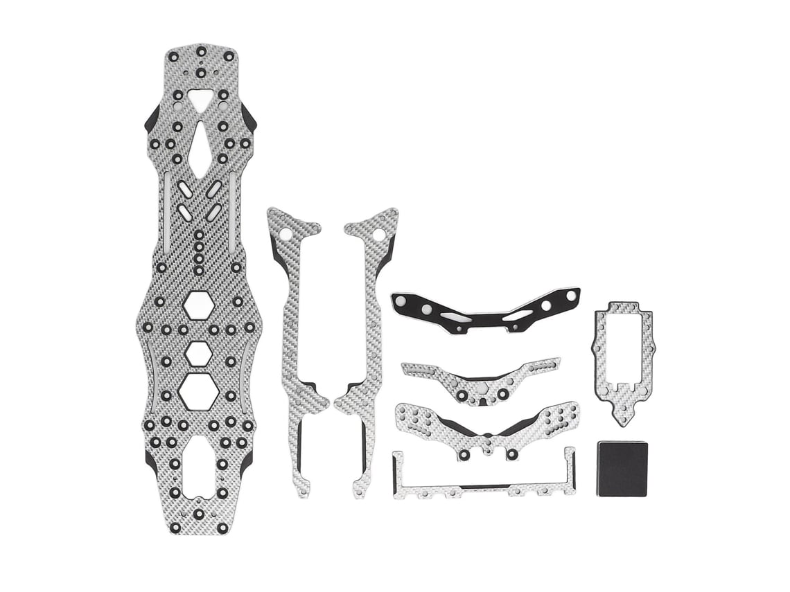 Kit de chasis de aluminio y fibra de carbono para coche RC, para actualización 3racing D5s Lite 1/10 Vayotoy