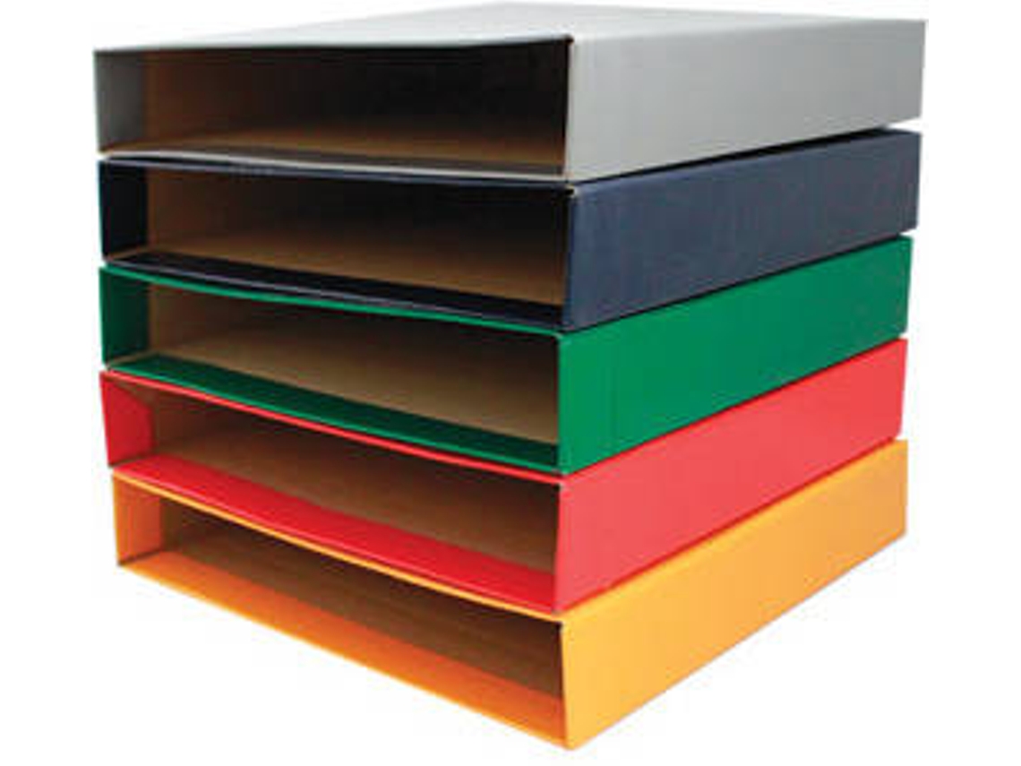 Caja para Carpetas de Archivo SMART OFFICE Micro Rojo (31 x 29 cm)