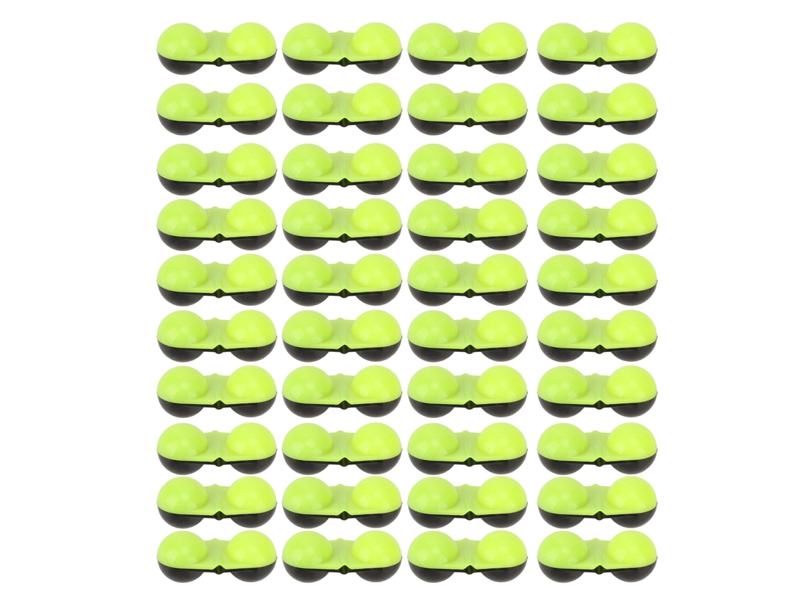40 Señuelos De Pesca Double Cascavel De Plástico Con Alarmas De Picada, Color Negro Y Verde, Herramienta De Pesca.