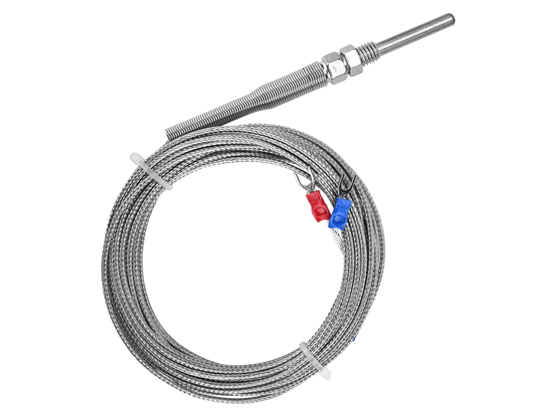 Sensor De Temperatura Do Termopar Do Tipo K Com Furo Rosqueado M8 (sonda De 30 Mm, Faixa De Medição De 0 - 400°c)
