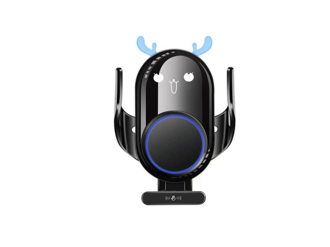 Cargador Coche Inalámbrico Fijación Recargable Panel Para Apple, Samsung Yemaesre Negro
