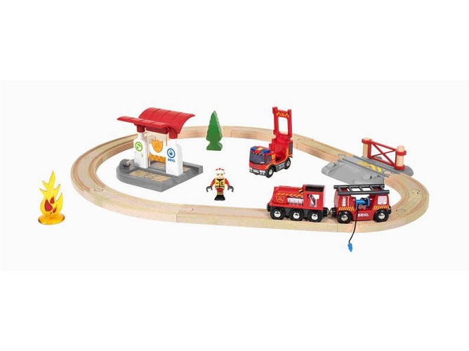 Pista de Tren BRIO en Madera 33815