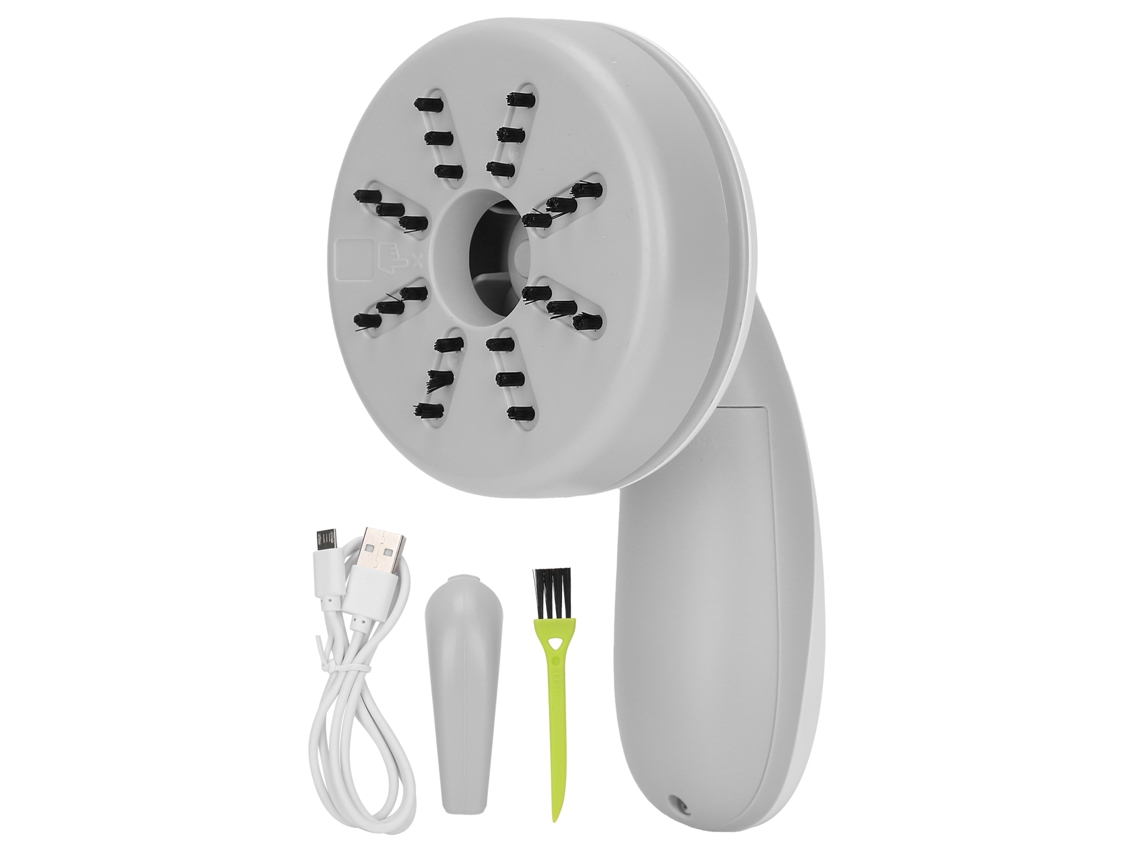 Mini limpiador de escritorio C500, recargable, portátil, pequeño, para cabello y polvo, gris