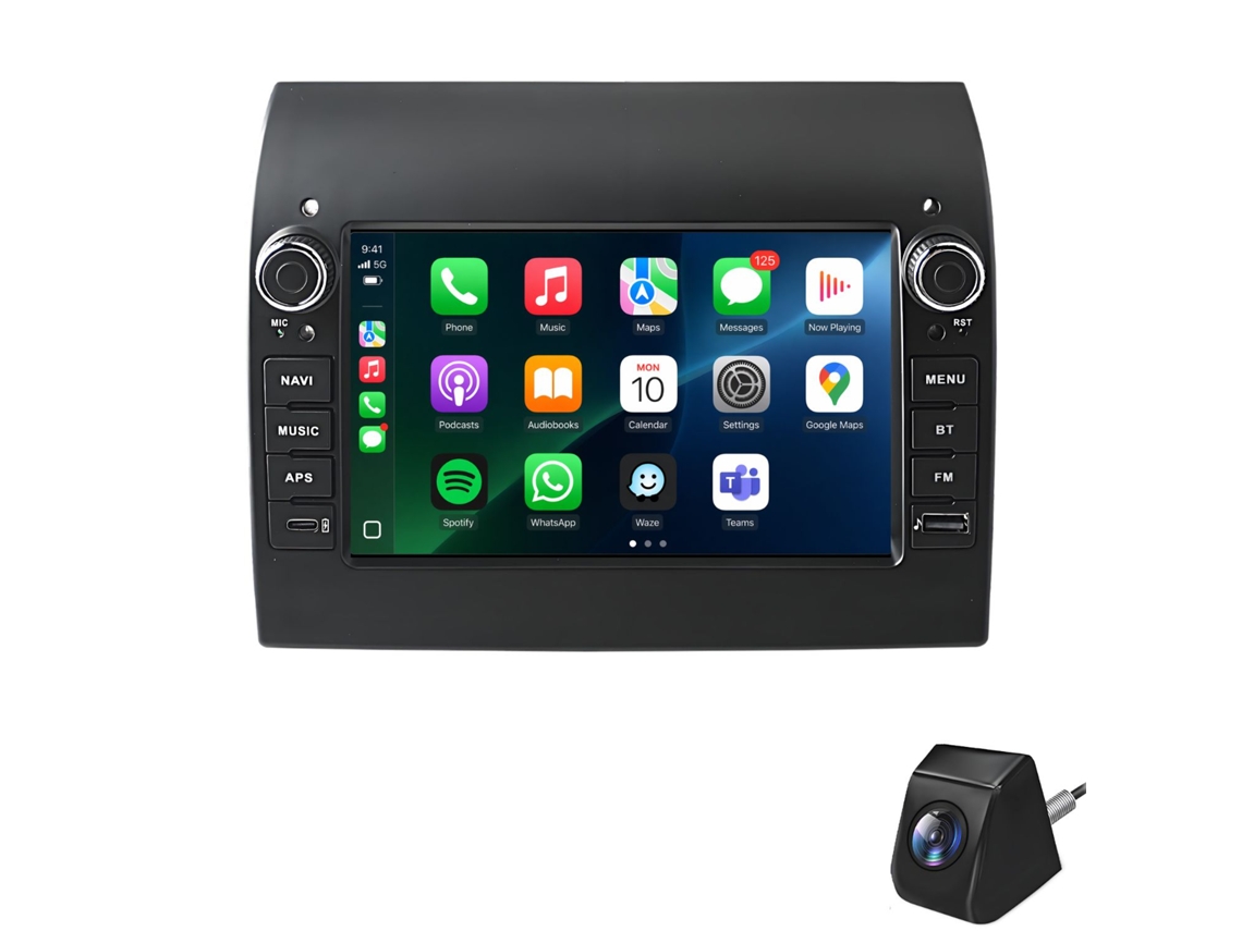 Autorradio Para Citroen Peugeot Fiat Ducato 2006-2024 Android, 2gb+64gb, Carplay, Gps, Dsp, Rds, Bt, Cam
