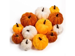 Decoraciones De Calabazas De Peluche Para Exteriores, Mini Calabazas Artificiales De Otoño, Ideales Para Halloween (12 Unidades), Ergonómica