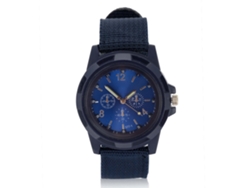 Reloj De Pulsera Electrónico Analógico Militar Azul