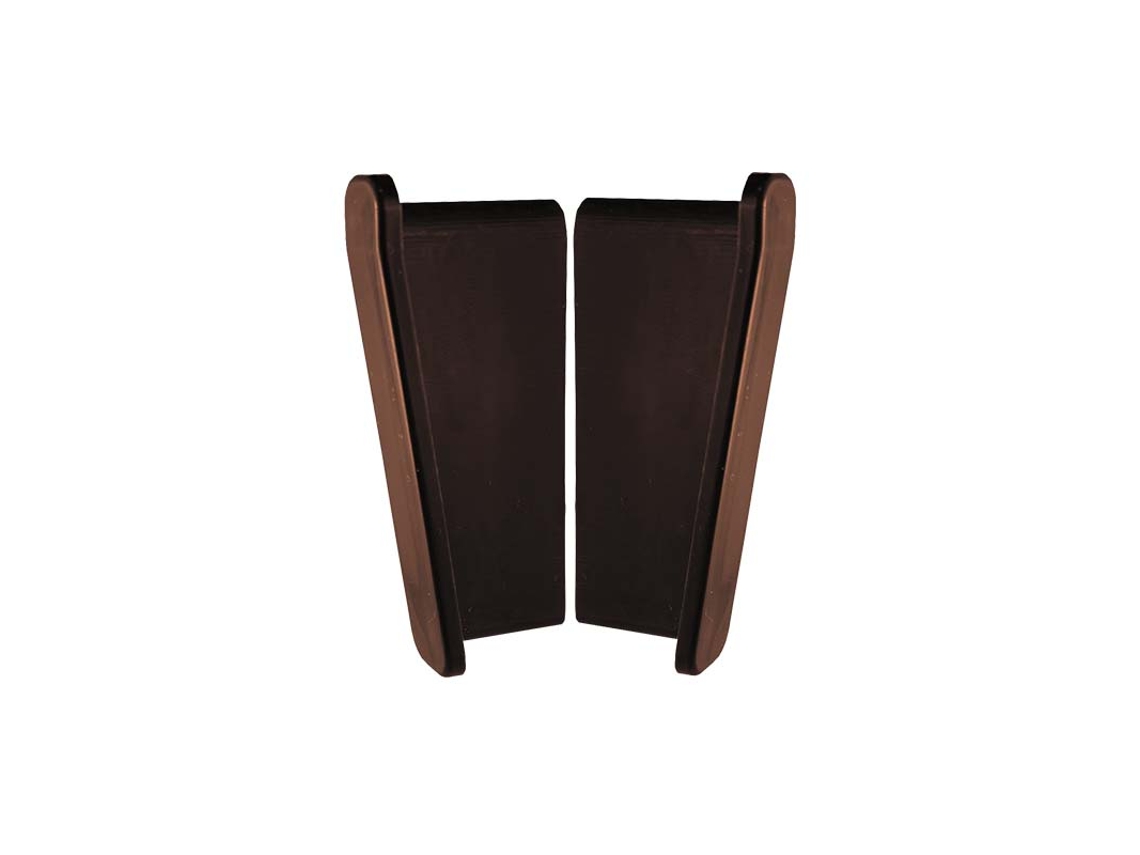 Deflector RENOPLAST de pared para perfil de alero W30 Marron Derecha Izquierda Acabado de terrazas Suelos de resina