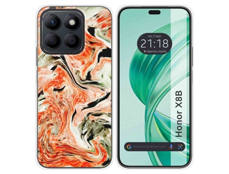 Funda Diseño Mármol para Honor X8B TUMUNDOSMARTPHONE Silicona Multicolor